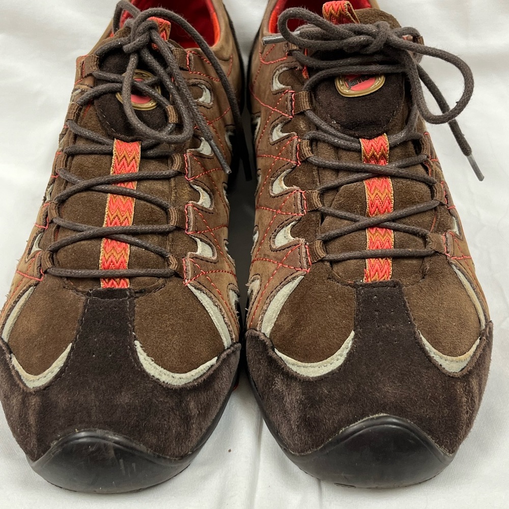 Jambu Women’s Brown & Orange Round Toe Lace Up Hiking Walking Shoes Sneakers 9M - Picture 5 of 16